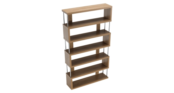 MIRAM regál, dub/chrom