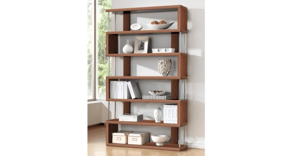 MIRAM regál, třešeň americká/chrom