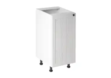 MISAEL dolní skříňka D40 levá, korpus bílý, dvířka borovice andersen