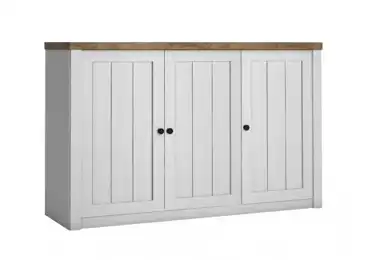 MISAEL komoda 3D, borovice andersen/dub lefkas