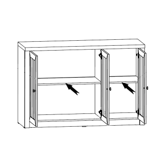 MISAEL komoda 3D, borovice andersen/dub lefkas