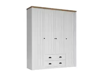 MISAEL skříň 4D, borovice andersen/dub lefkas