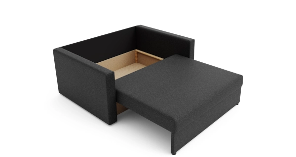 Multifunkční pohovka AZUL HEVEN 120, brankář/tmavě šedá