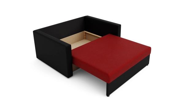 Multifunkční pohovka AZUL HEVEN 120, červená/černá