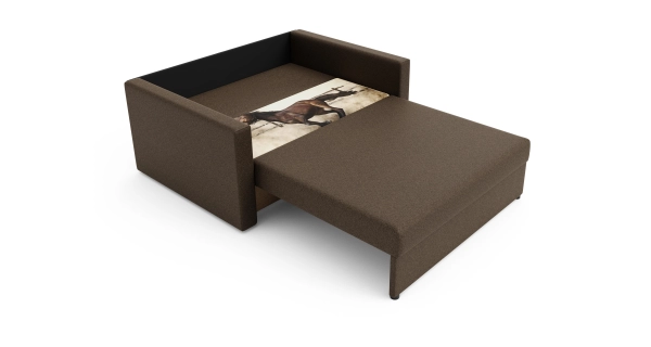 Multifunkční pohovka AZUL HEVEN 120, kůň/hnědá