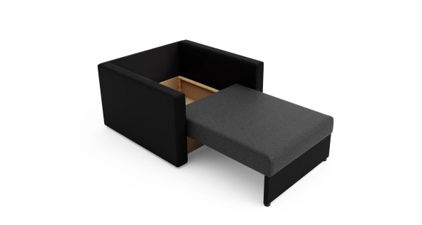 Multifunkční pohovka AZUL HEVEN 80, tmavě šedá/černá