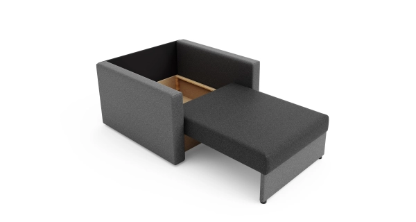 Multifunkční pohovka AZUL HEVEN 80, tmavě šedá/světle šedá