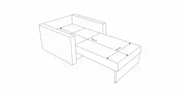 Multifunkční pohovka AZUL HEVEN 80, tmavě šedá/světle šedá