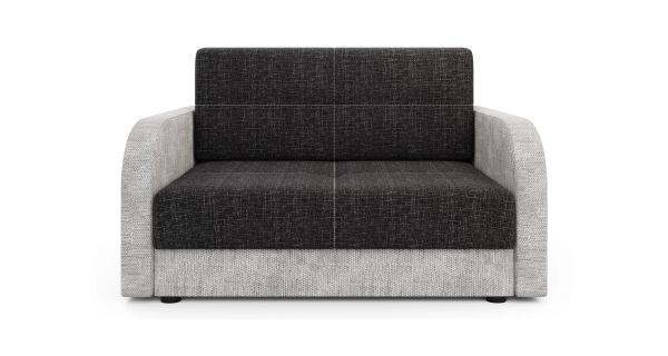 Multifunkční pohovka AZUL TWICE 120, černá/světle šedá