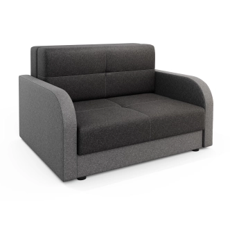 Multifunkční pohovka AZUL TWICE 120, černá/tmavě šedá