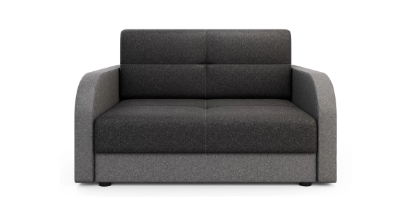 Multifunkční pohovka AZUL TWICE 120, černá/tmavě šedá