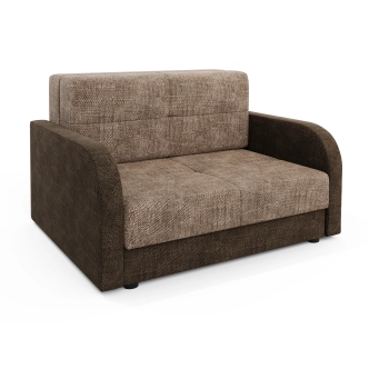 Multifunkční pohovka AZUL TWICE 120, hnědá/tmavě hnědá