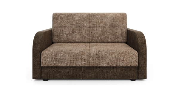 Multifunkční pohovka AZUL TWICE 120, hnědá/tmavě hnědá