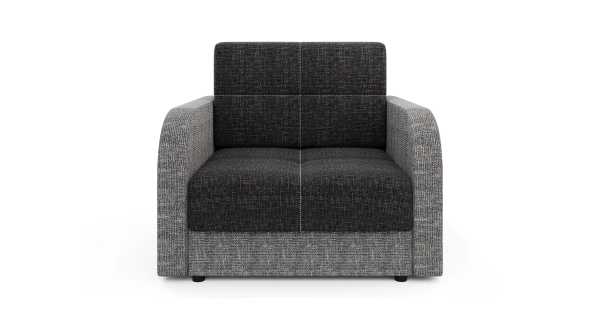 Multifunkční pohovka AZUL TWICE 80, černá/šedá