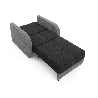 Multifunkční pohovka AZUL TWICE 80, černá/šedá