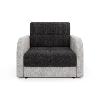 Multifunkční pohovka AZUL TWICE 80, černá/světle šedá