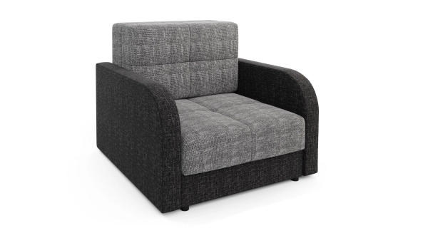 Multifunkční pohovka AZUL TWICE 80, šedá/černá