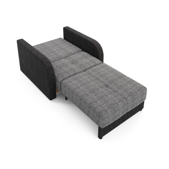 Multifunkční pohovka AZUL TWICE 80, šedá/černá