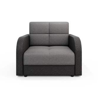 Multifunkční pohovka AZUL TWICE 80, tmavě šedá/černá