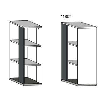 Nástavba k posteli LEPON 30, dub artisan/bílá/fialová, 5 let záruka