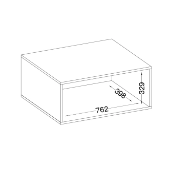 Nástavec AGEPSTA 2D, dub artisan