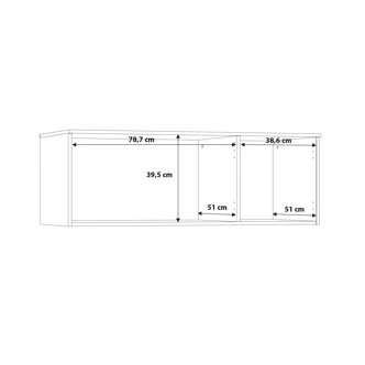 Nástavec DUNANUEJ 2, dub artisan