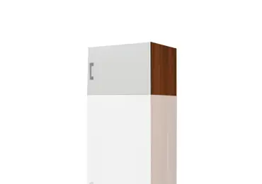 Nástavec ke skříni BUANG 1D, ořech/bílá