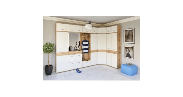 Nástavec LYRIK 1D, dub wotan/bílá