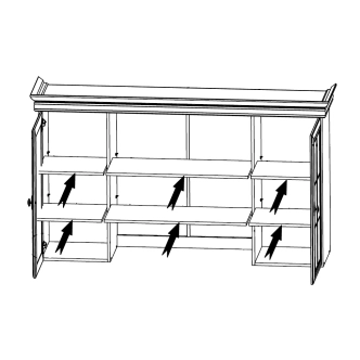 Nástavec na komodu MONEDULA 5, samoa king