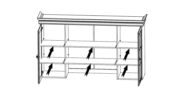 Nástavec na komodu MONEDULA 5, samoa king
