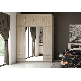 Nástavec na skříň TEKEN 4D, dub sonoma