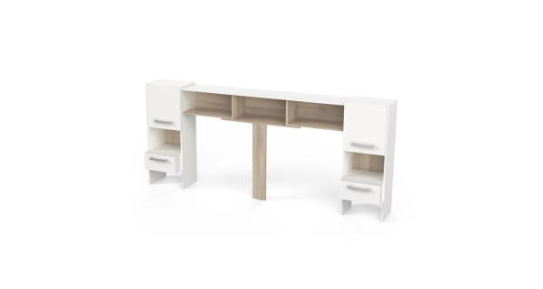 Nástavec nad postel TODY 140/160 cm, bílá/dub kronberg