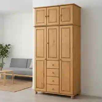 Nástavec skříně CULLEN, masiv borovice/vosk