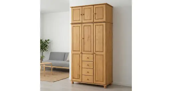 Nástavec skříně CULLEN, masiv borovice/vosk