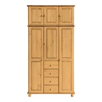 Nástavec skříně CULLEN, masiv borovice/vosk