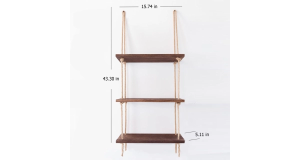 Nástěnná police ABBOT, vlašský ořech