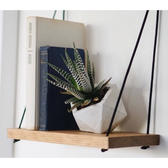 Nástěnná police ABIGAIL, vlašský ořech