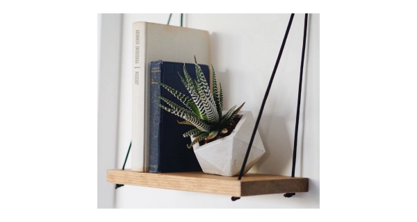 Nástěnná police ABIGAIL, vlašský ořech