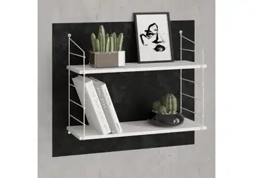 Nástěnná police AIDA 2, zářivá bílá