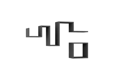 Nástěnná police ASTA, antracit