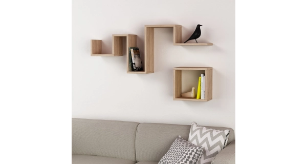 Nástěnná police ASTA, dub