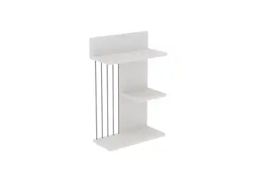 Nástěnná police BASIL, bílá