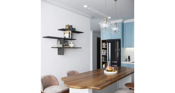 Nástěnná police BELINDA, antracit