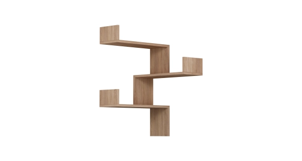 Nástěnná police BICINI, dub