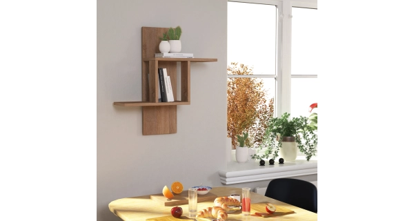 Nástěnná police BRADY, dub