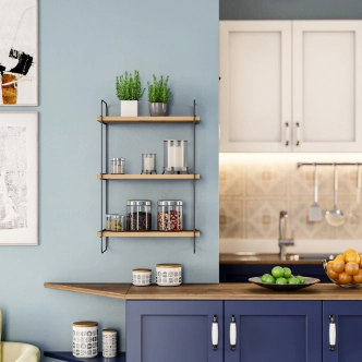 Nástěnná police CELESTE, atlantská borovice