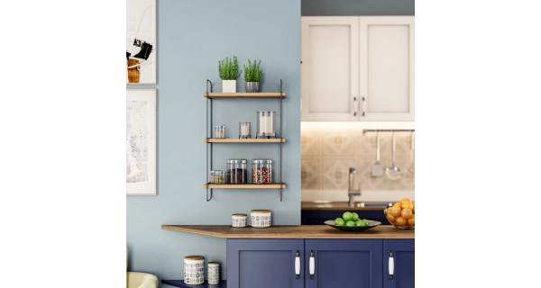 Nástěnná police CELESTE, atlantská borovice