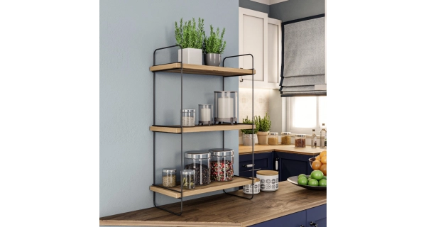 Nástěnná police CELESTE, atlantská borovice