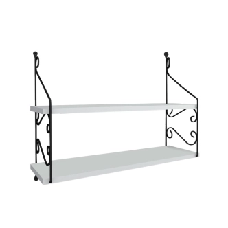 Nástěnná police CONNIE 2, bílá