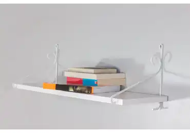 Nástěnná police CONNIE, bílá